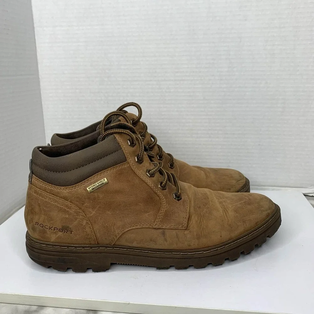 Rockport Men's Rugged Bucks Waterproof Boot Boston Tan